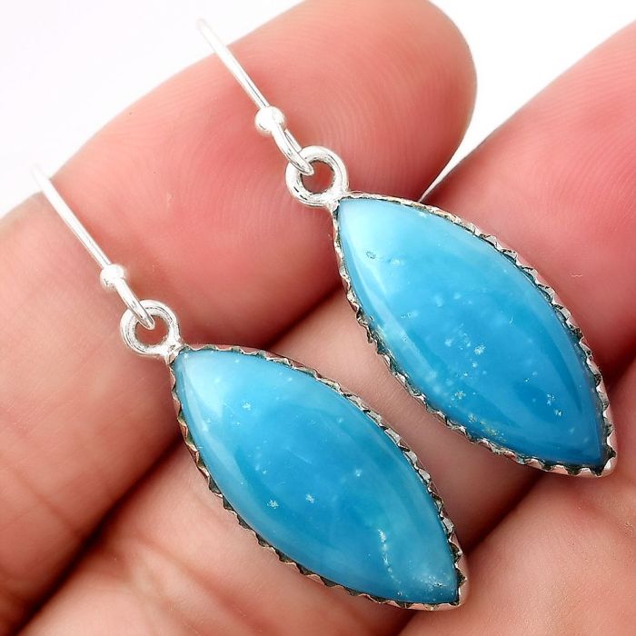 Natural Smithsonite Earrings SDE52785 E-1113, 10x23 mm