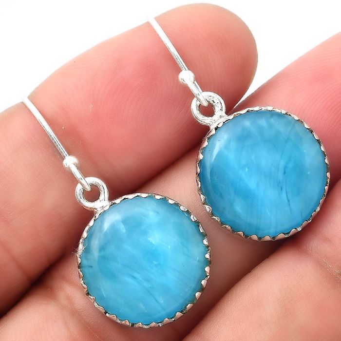 Natural Smithsonite Earrings SDE52786 E-1113, 15x15 mm