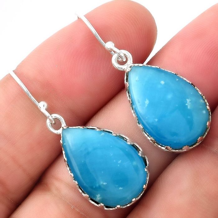 Natural Smithsonite Earrings SDE52896 E-1113, 13x18 mm