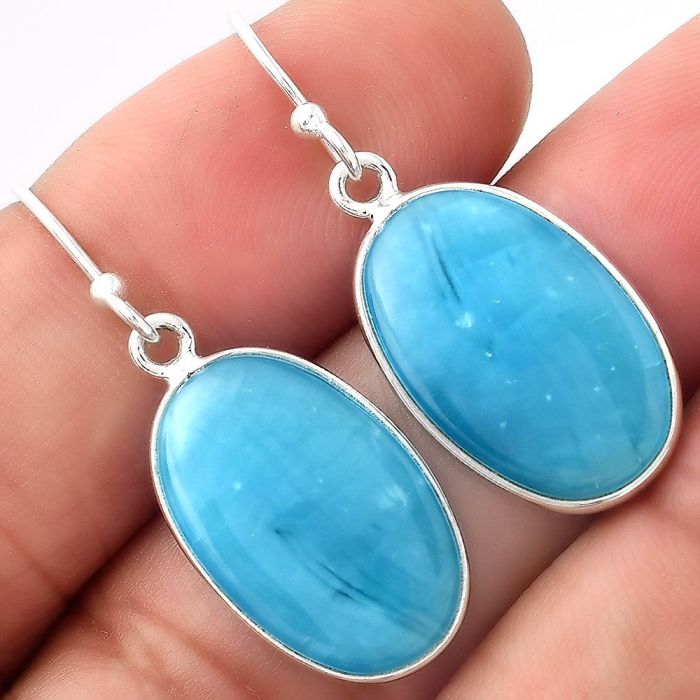 Natural Smithsonite Earrings SDE53143 E-1001, 12x19 mm