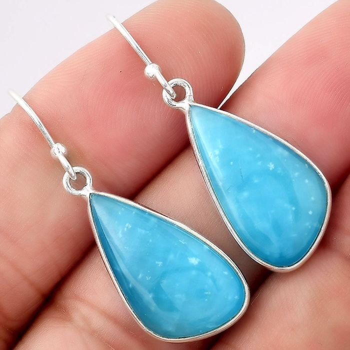 Natural Smithsonite Earrings SDE53173 E-1001, 12x21 mm