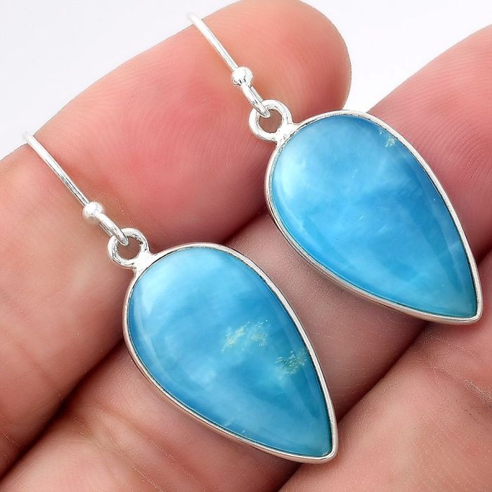 Natural Smithsonite Earrings SDE53202 E-1001, 12x21 mm