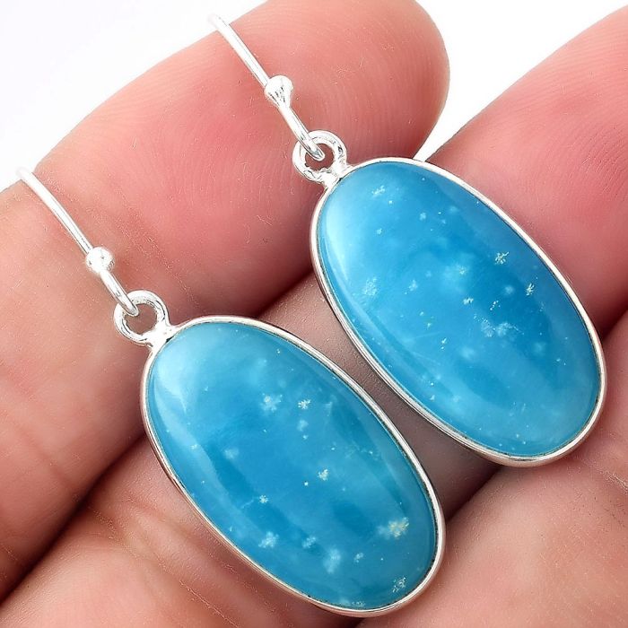 Natural Smithsonite Earrings SDE53243 E-1001, 12x22 mm