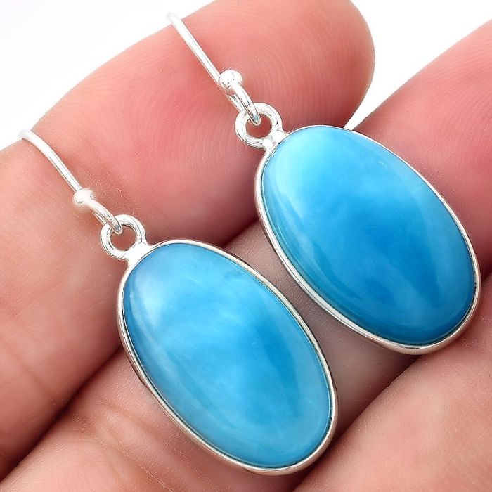 Natural Smithsonite Earrings SDE53275 E-1001, 12x20 mm