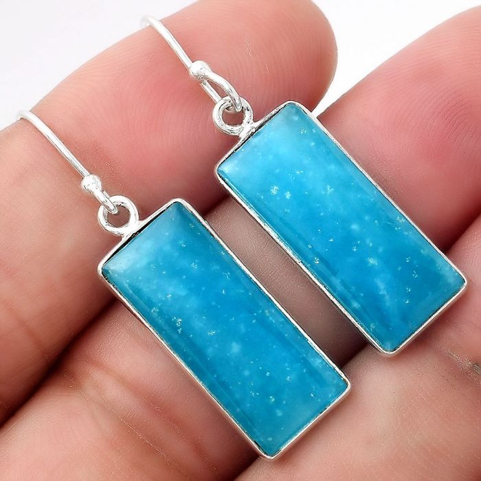 Natural Smithsonite Earrings SDE53284 E-1001, 9x22 mm