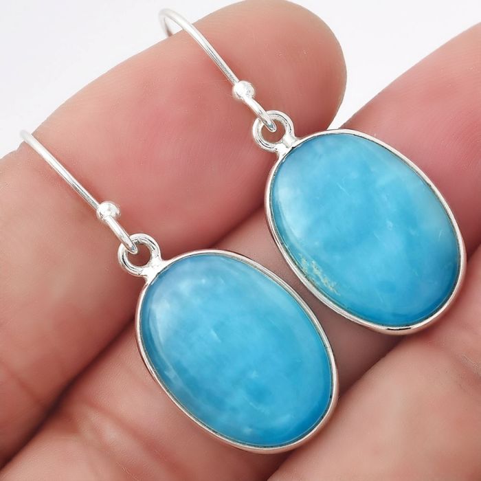 Natural Smithsonite Earrings SDE53491 E-1001, 13x18 mm