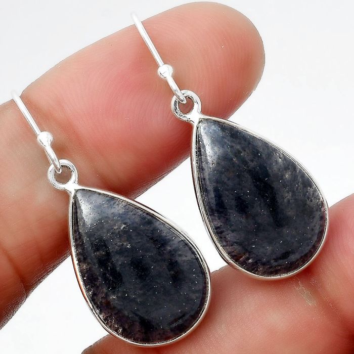 Natural Purple Aventurine Earrings SDE54898 E-1001, 13x19 mm