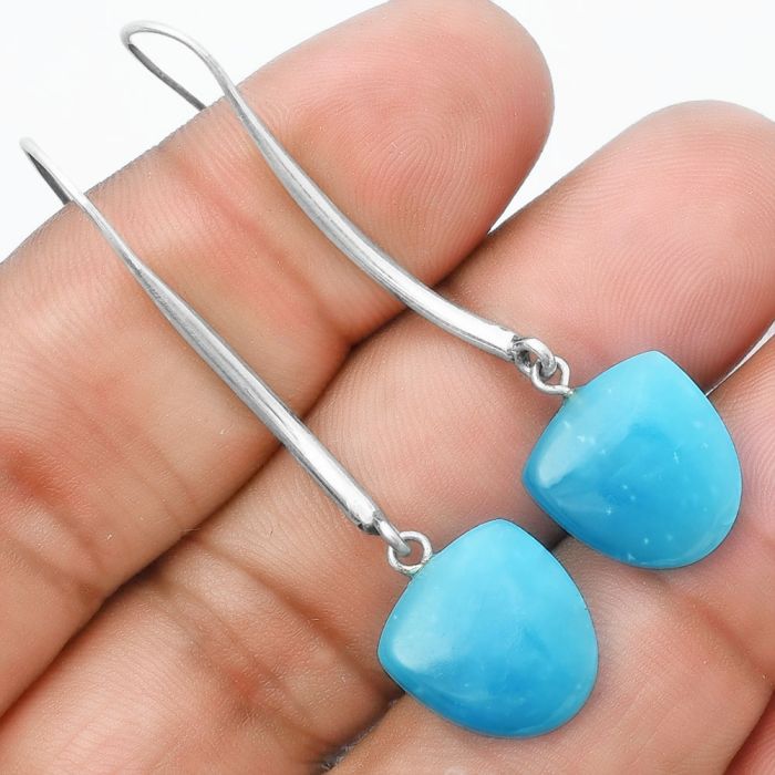 Natural Smithsonite Earrings SDE55611 E-1095, 13x14 mm