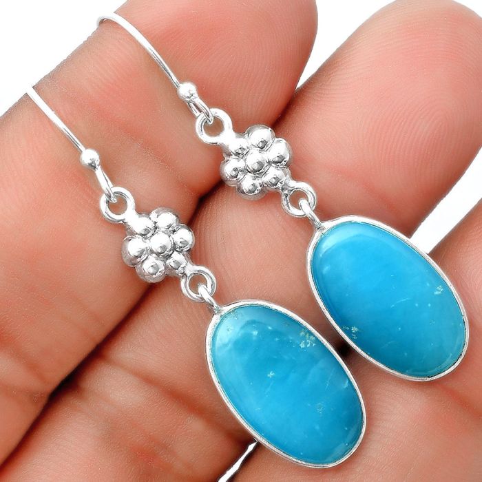 Natural Smithsonite Earrings SDE55831 E-1094, 11x18 mm