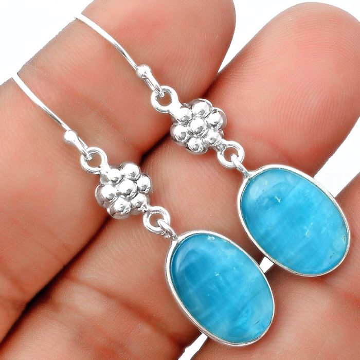 Natural Smithsonite Earrings SDE55847 E-1094, 11x16 mm