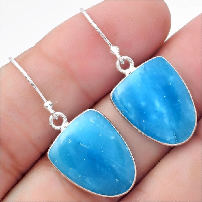 Natural Smithsonite Earrings SDE56591 E-1001, 13x17 mm