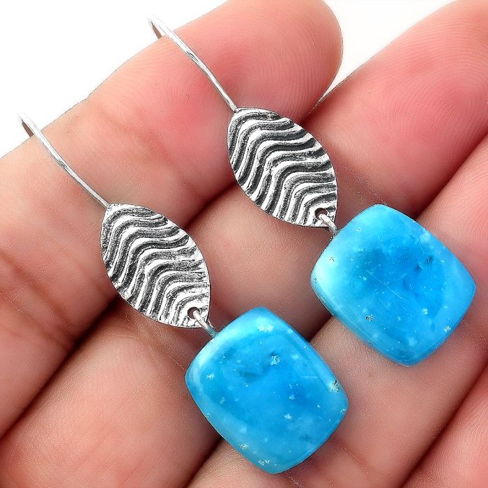 Natural Smithsonite Earrings SDE56923 E-1203, 13x16 mm