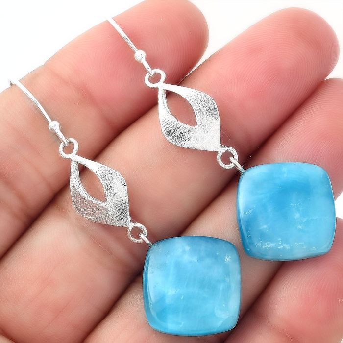 Natural Smithsonite Earrings SDE56959 E-1094, 16x16 mm