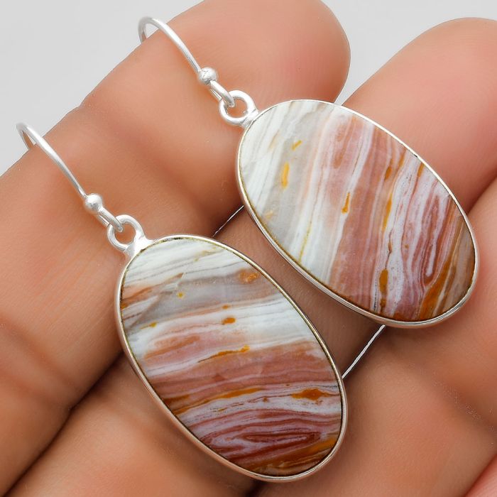 Natural Imperial Dedise Jasper Earrings SDE67547 E-1001, 15x25 mm