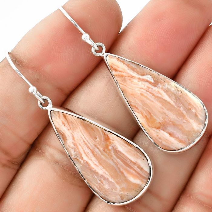 Natural Imperial Dedise Jasper Earrings SDE68777 E-1001, 14x27 mm