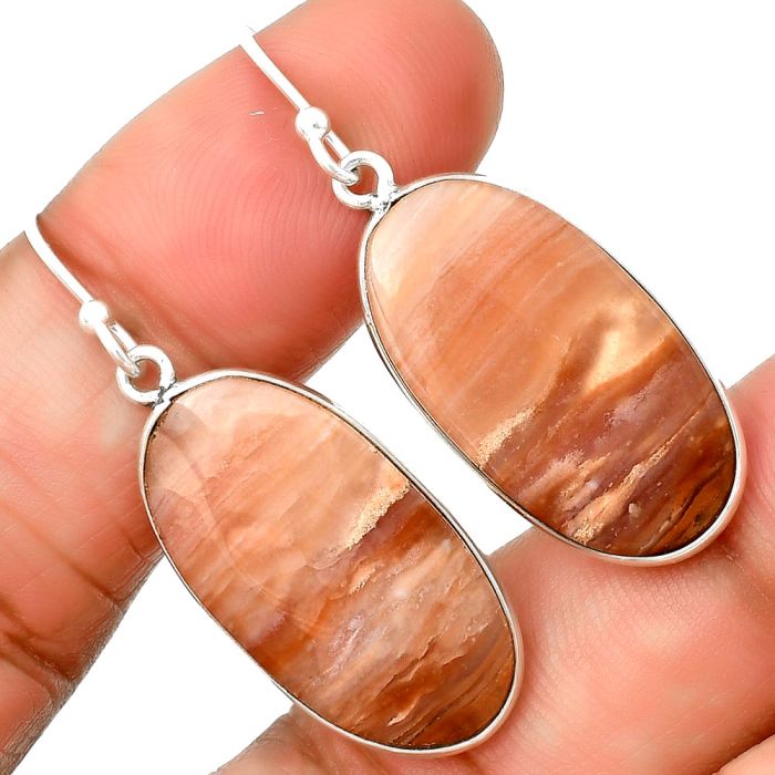 Natural Imperial Dedise Jasper Earrings SDE74779 E-1001, 13x25 mm