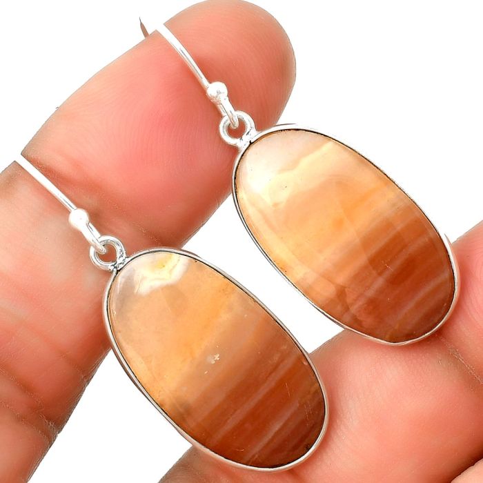 Natural Imperial Dedise Jasper Earrings SDE74793 E-1001, 13x24 mm