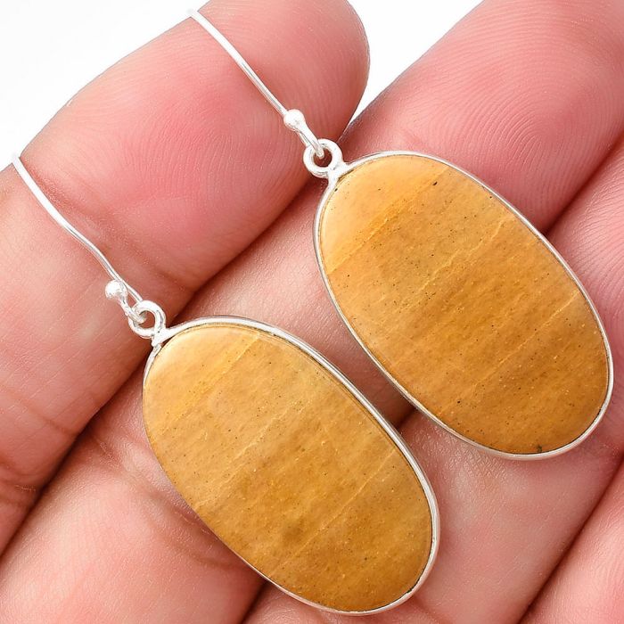 Honey Aragonite Earrings SDE75862 E-1001, 15x26 mm