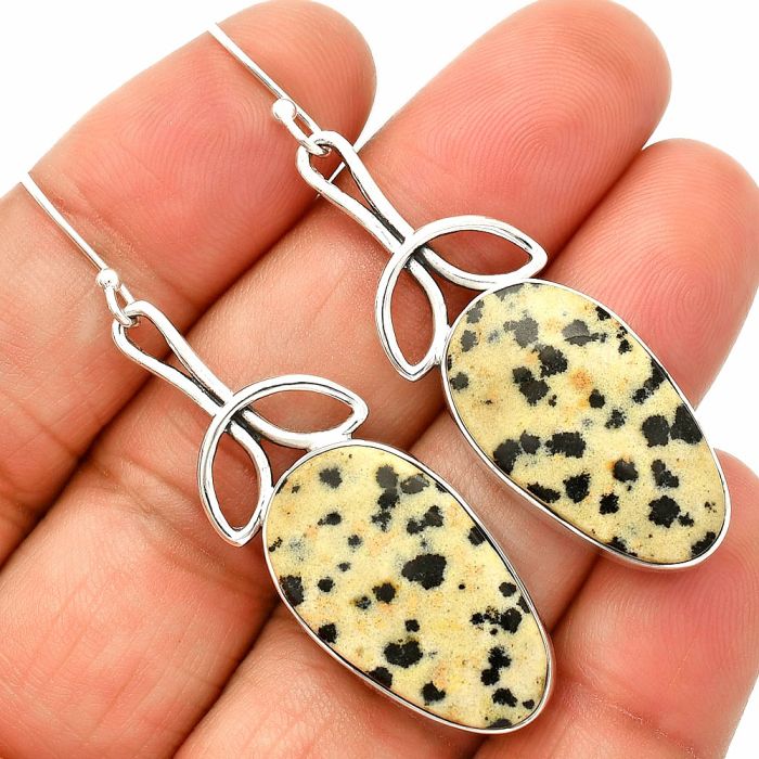 Dalmatian Earrings SDE83709 E-1197, 14x25 mm