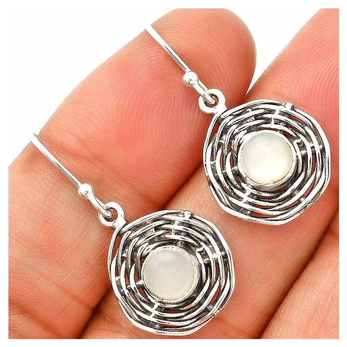 Srilankan Moonstone Earrings SDE84267 E-1222, 6x6 mm