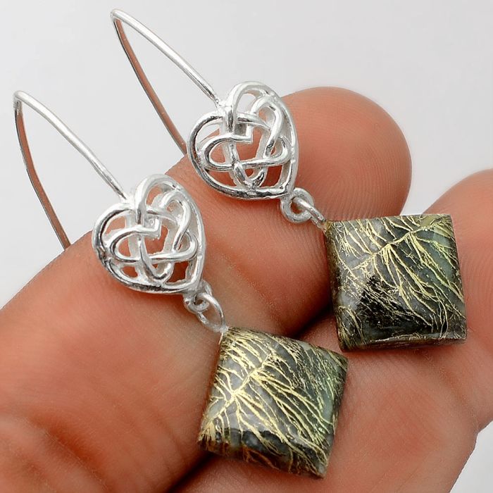 Feder Pyrite Earrings SDE86098 E-1213, 12x12 mm