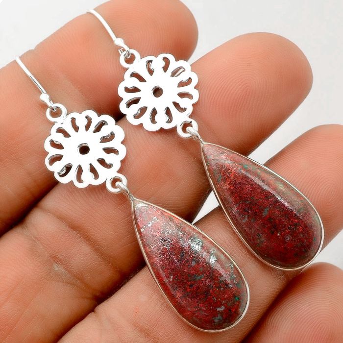 Sonora Sunrise - Cuprite Blood Earrings SDE86127 E-1094, 12x25 mm