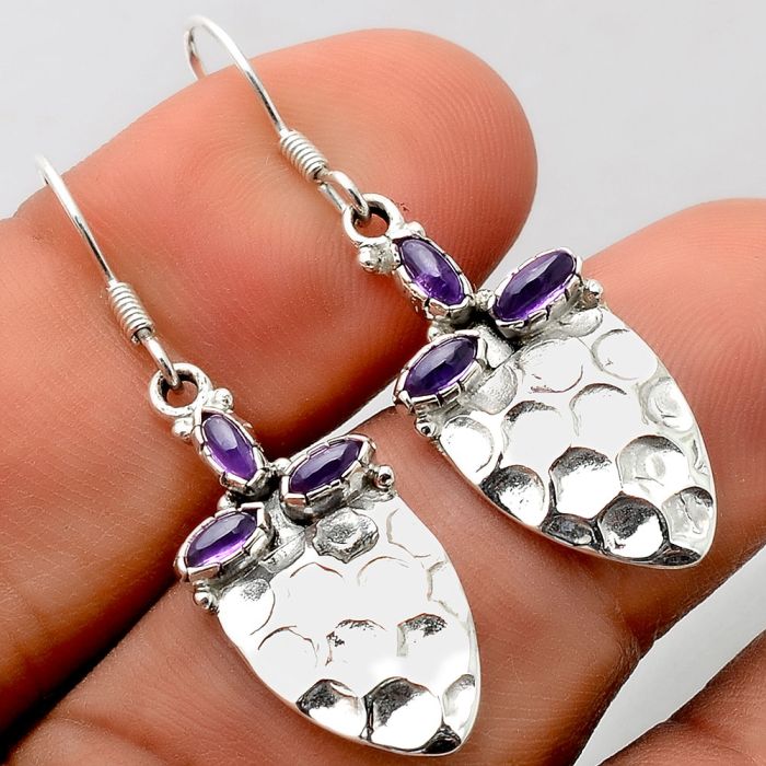 Amethyst Earrings SDE86179, 2x5 mm