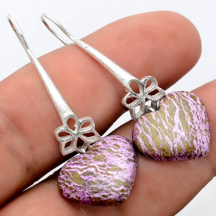 Purpurite Earrings SDE86237 E-1205, 17x18 mm