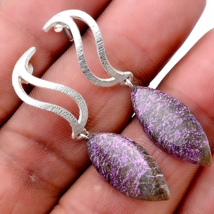 Purpurite Earrings SDE86282 E-1204, 10x23 mm