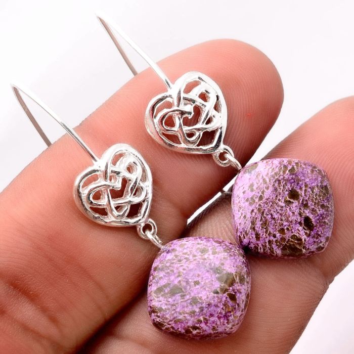 Purpurite Earrings SDE86312 E-1213, 13x13 mm