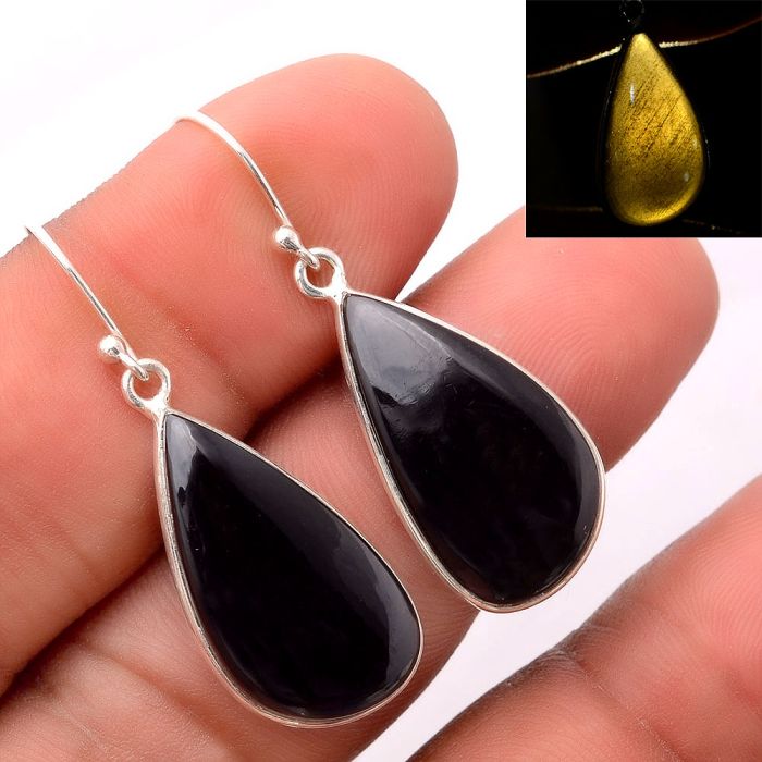 Tektite Earrings SDE86452 E-1001, 13x24 mm