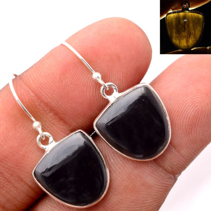 Tektite Earrings SDE86455 E-1001, 14x14 mm