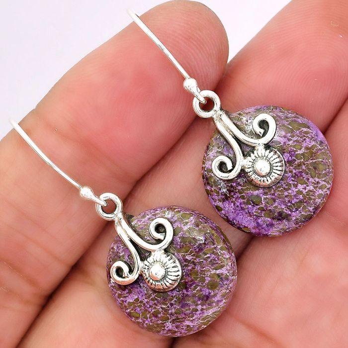 Purpurite Earrings SDE86470 E-1137, 18x18 mm