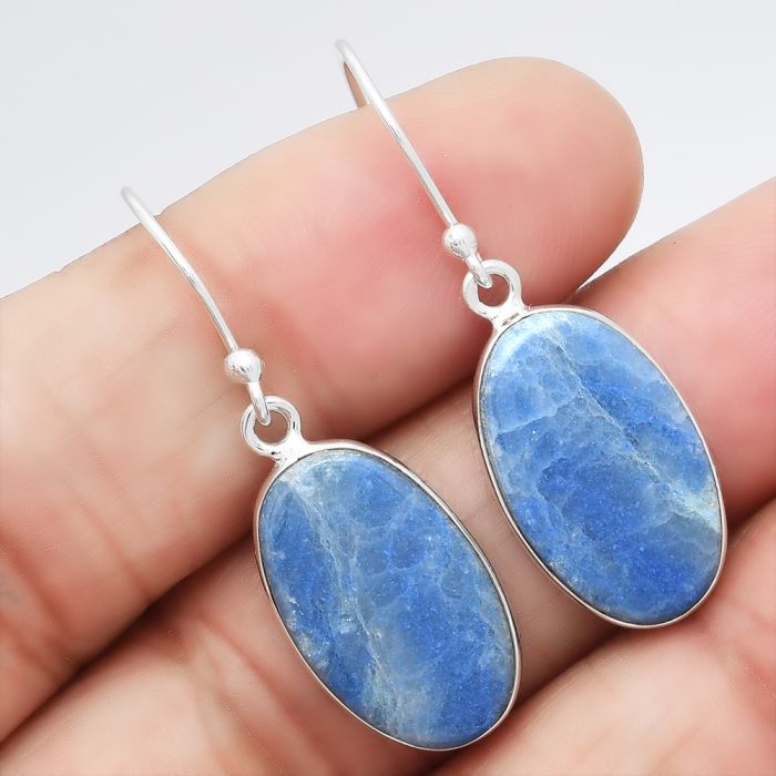 Dumortierite Quartz Earrings SDE86628 E-1001, 11x19 mm