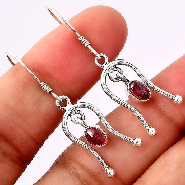 Natural Multi Tourmaline Earrings SDE86726 E-1041, 4x6 mm