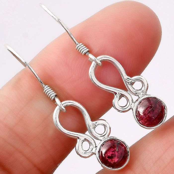 Natural Multi Tourmaline Earrings SDE86751 E-1044, 6x6 mm