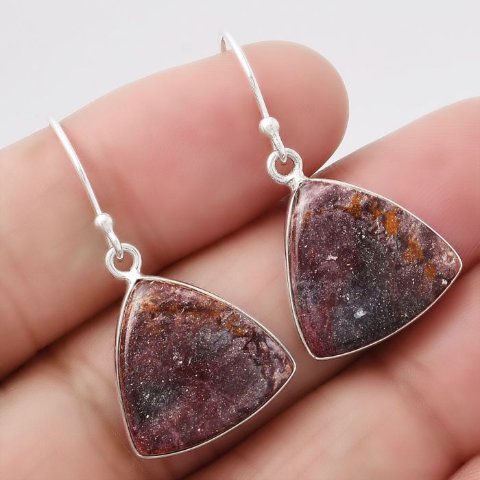 Indian Blanket Jasper Earrings SDE86773 E-1001, 16x16 mm