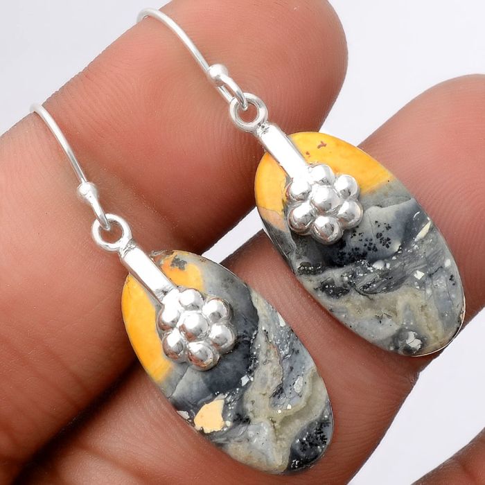 Maligano Jasper Earrings SDE86929 E-1137, 12x23 mm