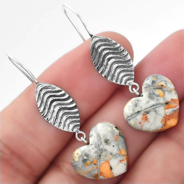 Maligano Jasper Earrings SDE87050 E-1203, 15x16 mm