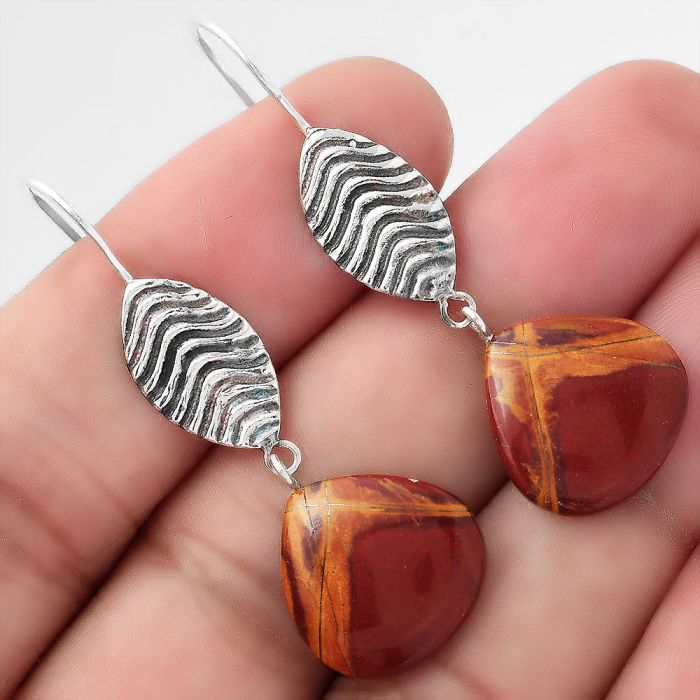 Noreena Jasper Earrings SDE87052 E-1203, 15x16 mm