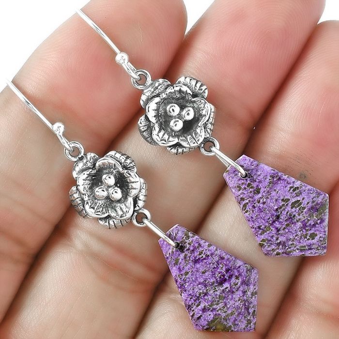 Purpurite Earrings SDE87145 E-1237, 13x19 mm