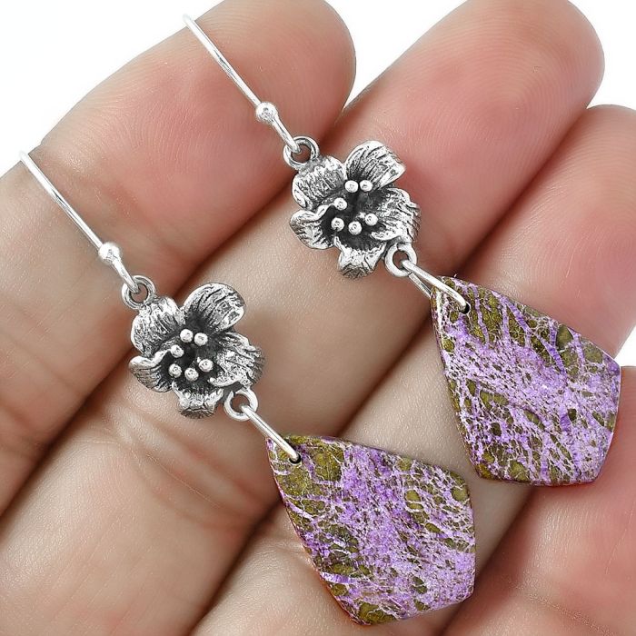 Purpurite Earrings SDE87172 E-1237, 15x21 mm