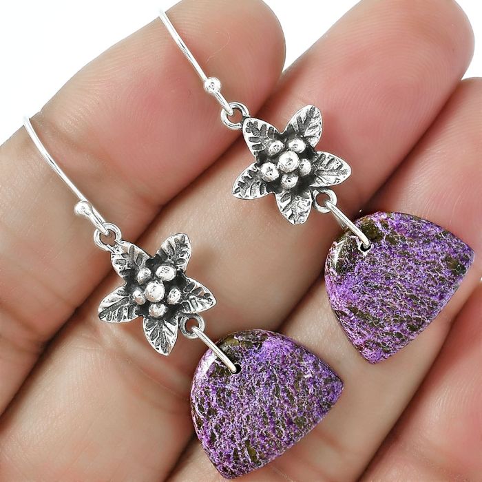 Purpurite Earrings SDE87237 E-1237, 14x17 mm