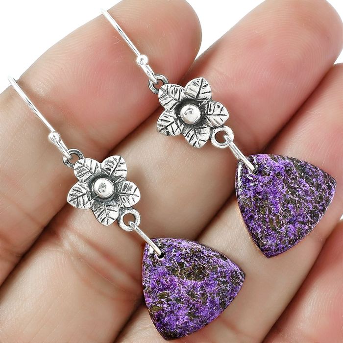 Purpurite Earrings SDE87255 E-1237, 15x15 mm