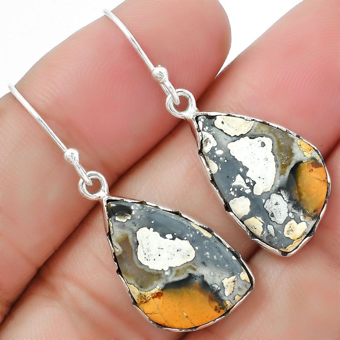 Maligano Jasper Earrings SDE87407 E-1113, 12x19 mm