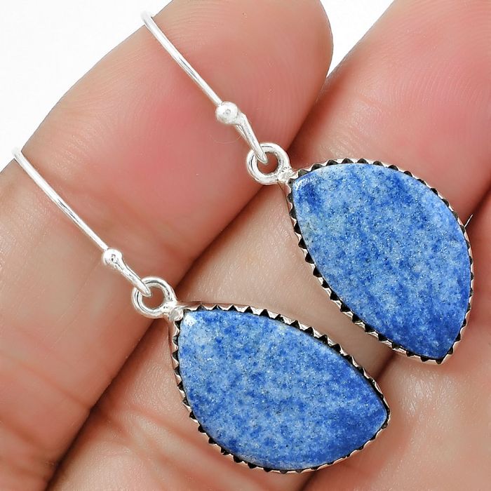 Dumortierite Quartz Earrings SDE87484 E-1113, 12x19 mm