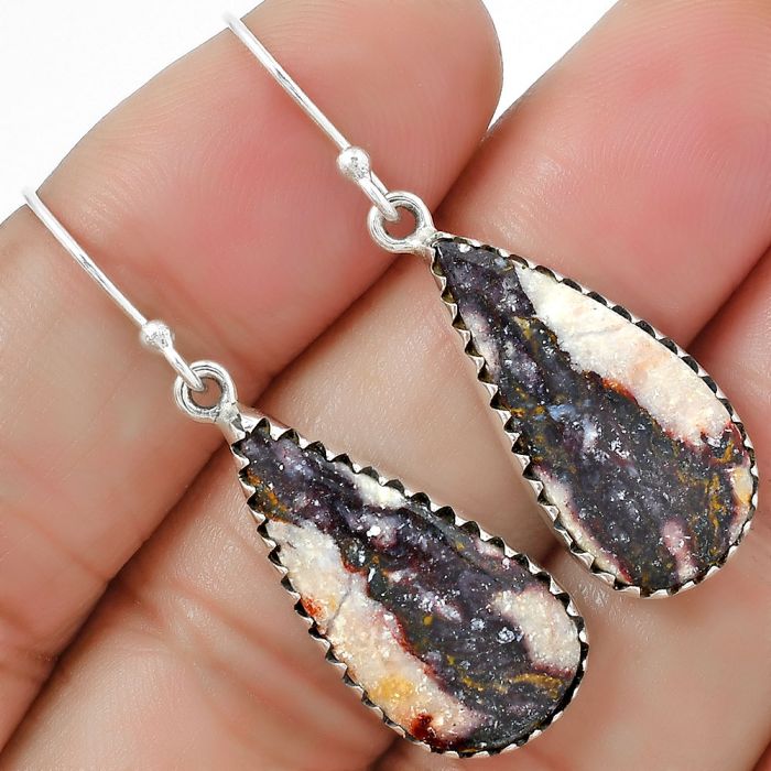 Indian Blanket Jasper Earrings SDE87489 E-1113, 11x23 mm