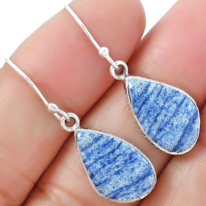 Dumortierite Quartz Earrings SDE87556 E-1001, 10x16 mm