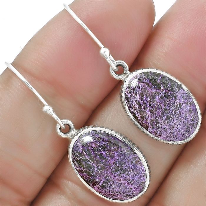 Purpurite Earrings SDE87617 E-1001, 11x15 mm