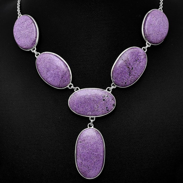 Purpurite Necklace SDN1858 N-1013, 18x32 mm